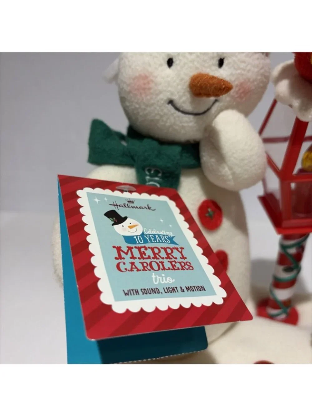 Hallmark 2013 Jingle Pals Merry Carolers Trio Snowman Lights Sound Motion W/Tags
